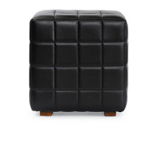 Carlo Leather 18" Square Ottoman - Chapin Furniture
