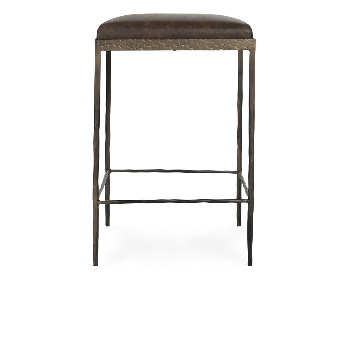 Bose 26" Leather Counter Stool- Cocoa Brown - Chapin Furniture