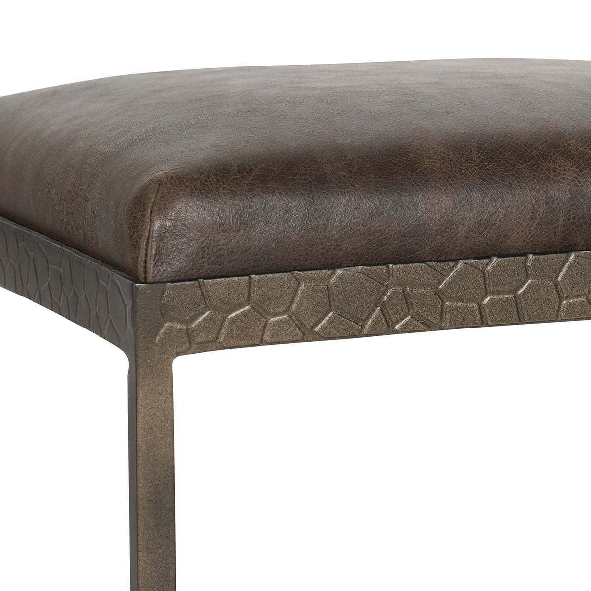 Bose 26" Leather Counter Stool- Cocoa Brown - Chapin Furniture