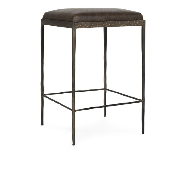 Bose 26" Leather Counter Stool- Cocoa Brown - Chapin Furniture