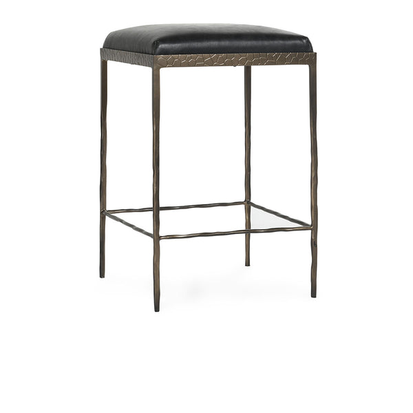 Bose 26" Leather Counter Stool- Black - Chapin Furniture