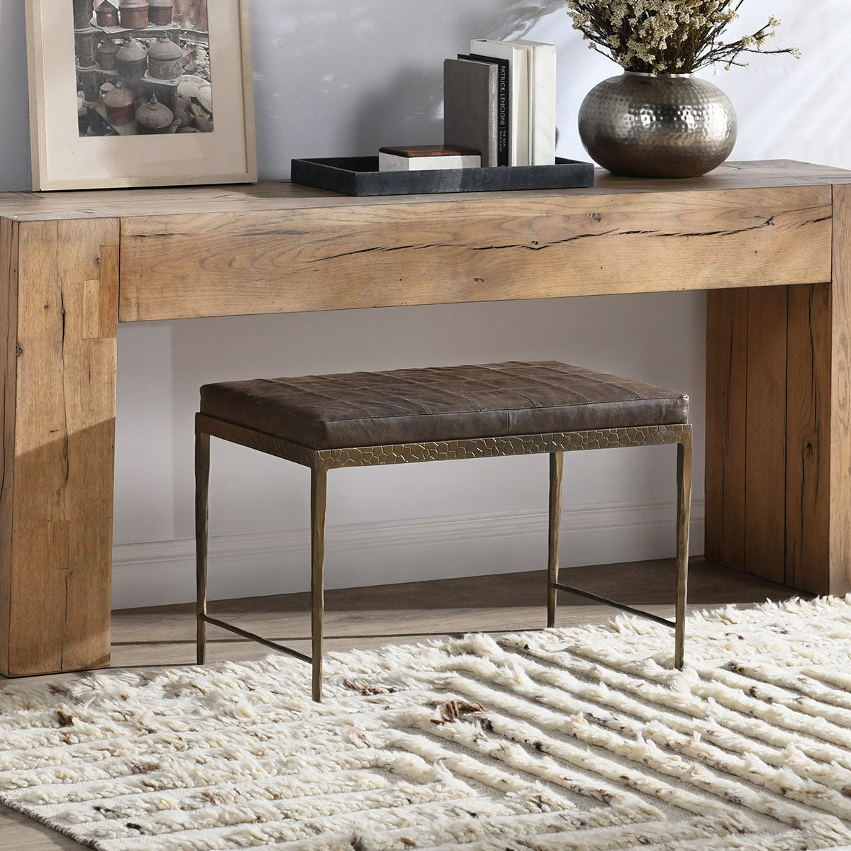 Malo 28" Leather Bench - Chapin Furniture