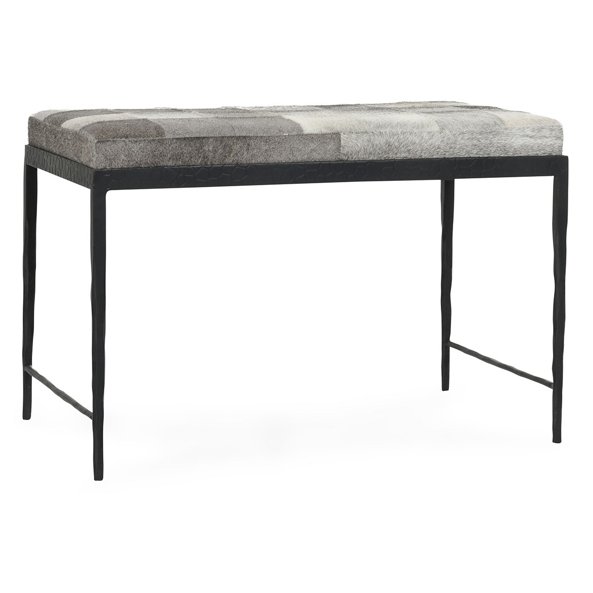 Achen Hide 28" Bench- Gray - Chapin Furniture