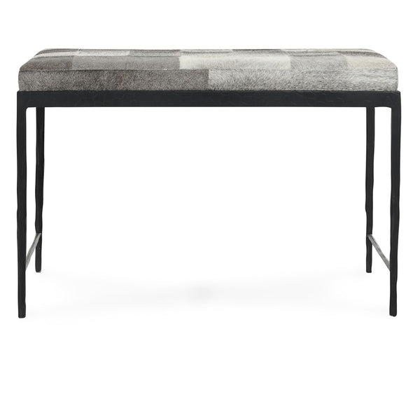Achen Hide 28" Bench- Gray - Chapin Furniture