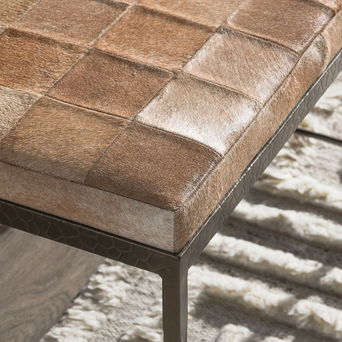 Achen Hide 28" Bench - Thumbnail 4