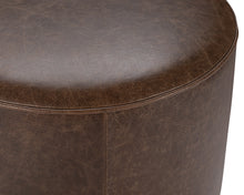 Clair Leather Round End Table - Chapin Furniture