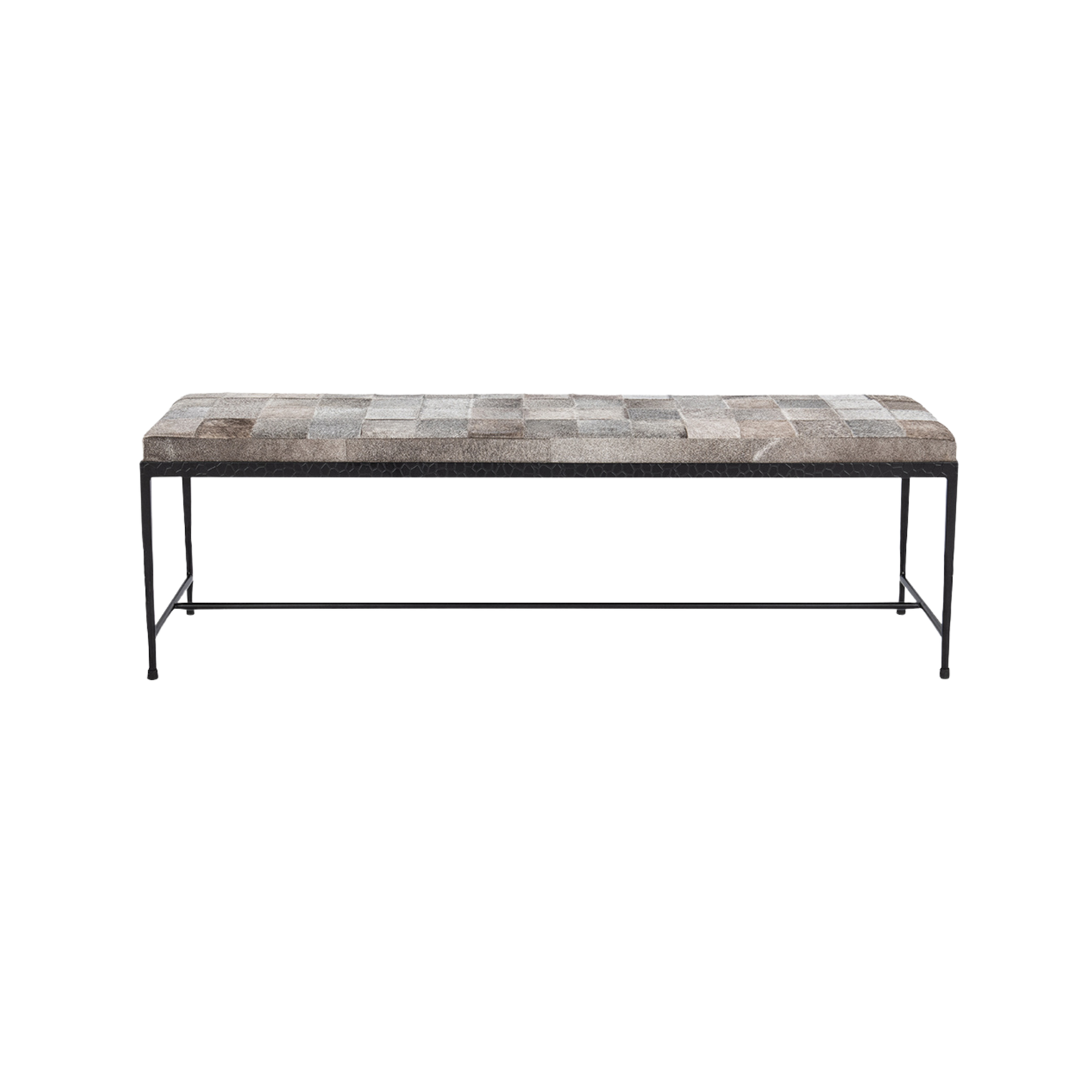 Achen Hide 60" Bench- Gray - Chapin Furniture
