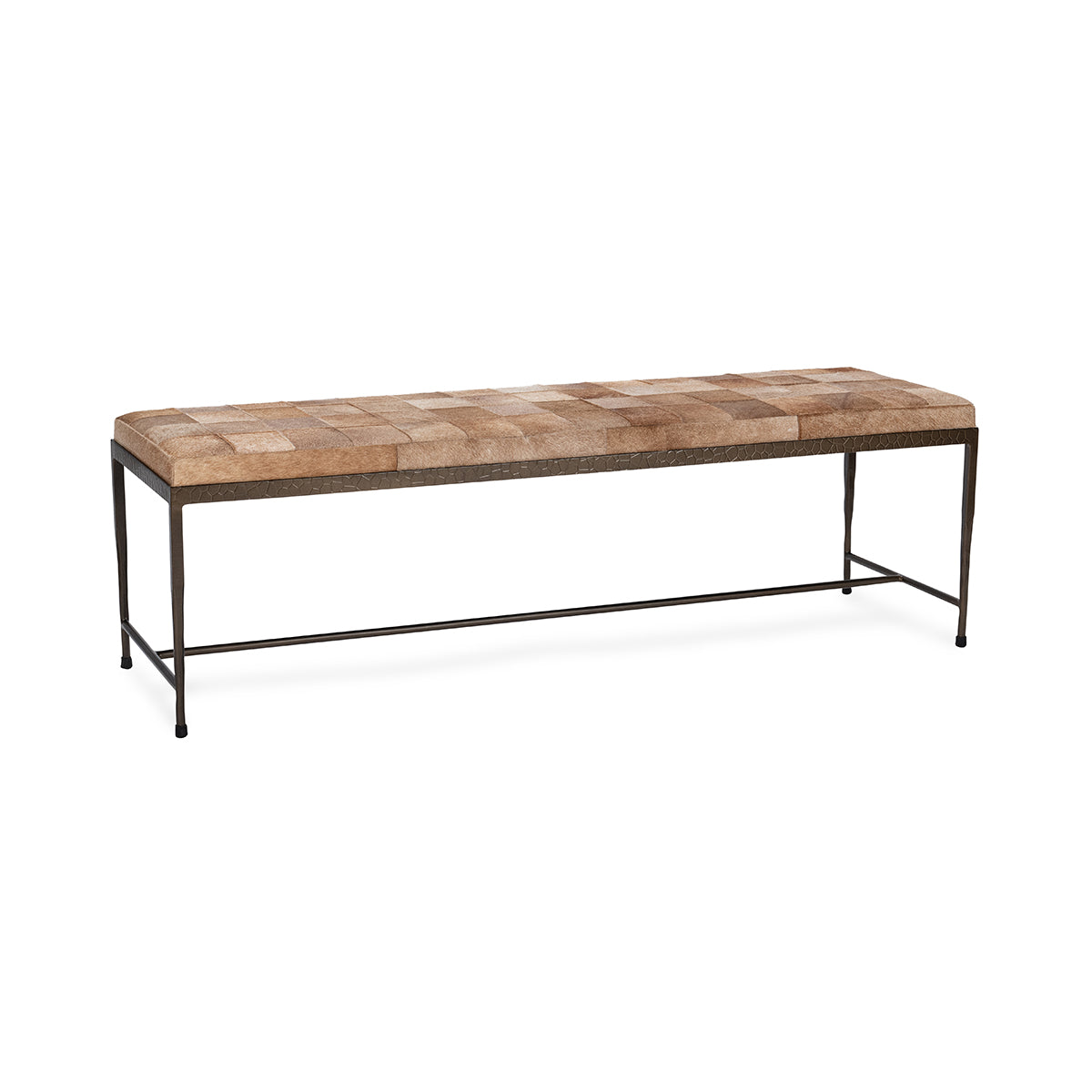 Achen Hide 60" Bench- Blonde - Chapin Furniture