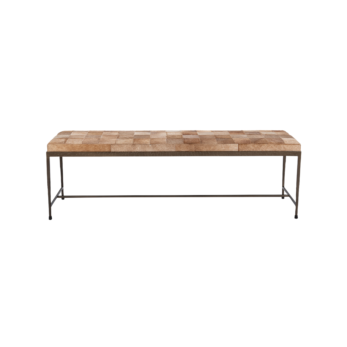 Achen Hide 60" Bench- Blonde - Chapin Furniture