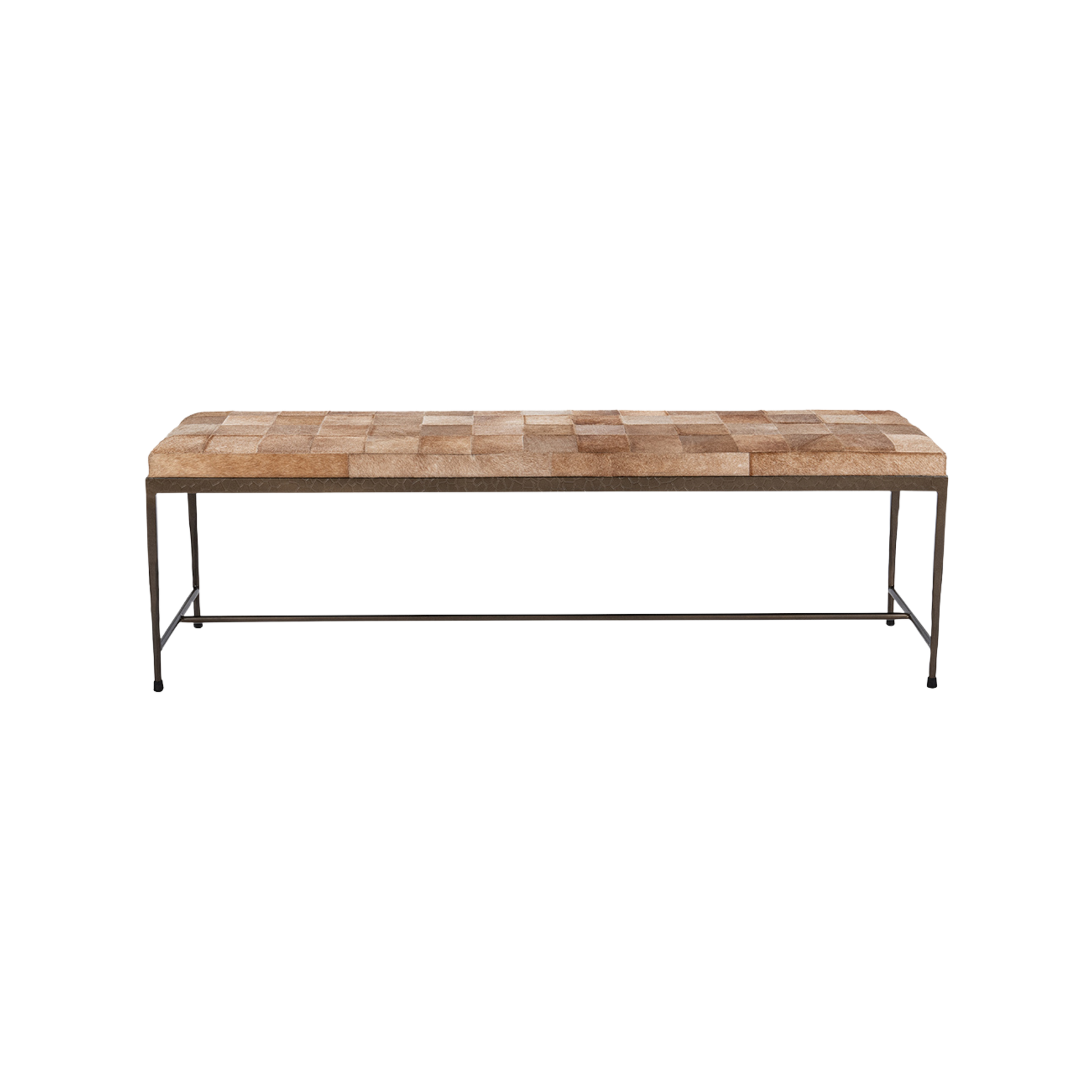 Achen Hide 60" Bench- Blonde - Chapin Furniture