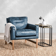 Chazzie Club Chair- Blue - Chapin Furniture