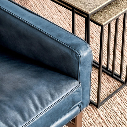 Chazzie Club Chair- Blue - Chapin Furniture