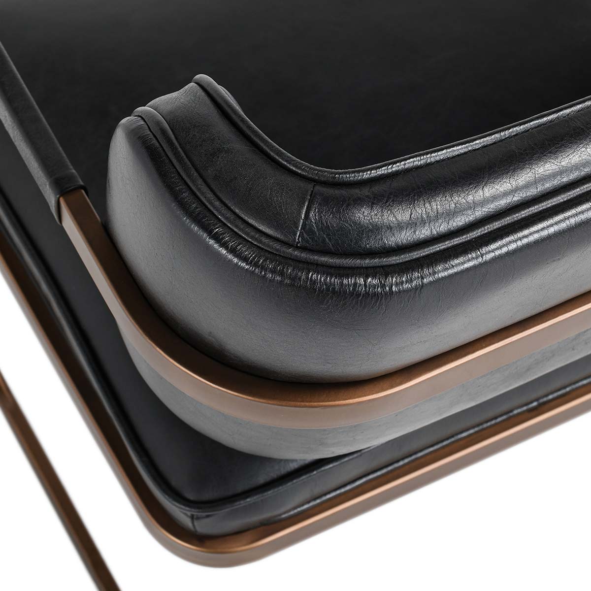 Fonda Leather Dining Arm Chair- Black - Chapin Furniture
