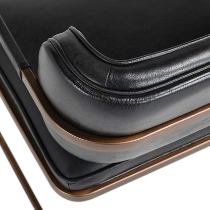 Fonda Leather Dining Arm Chair- Black - Chapin Furniture