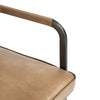 Fonda Leather Dining Arm Chair- Tan - Chapin Furniture