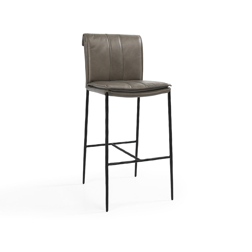 Mayer 30" Bar Stool -Pewter Gray - Chapin Furniture