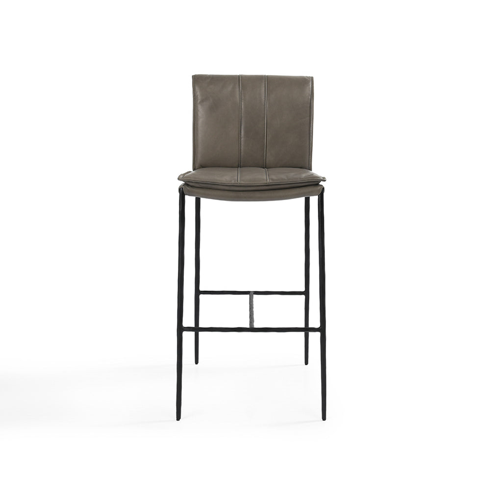 Mayer 30" Bar Stool -Pewter Gray - Chapin Furniture