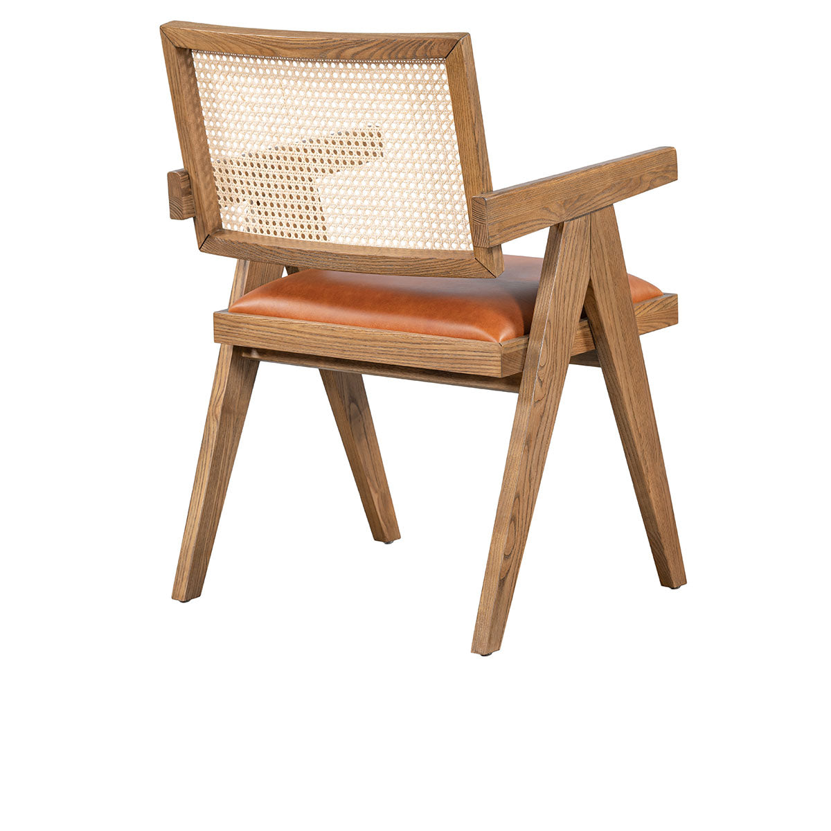 Douglas Leather Seat Dining Arm Chair - Chapin Furniture