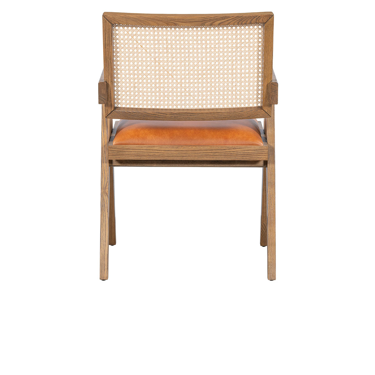 Douglas Leather Seat Dining Arm Chair - Chapin Furniture