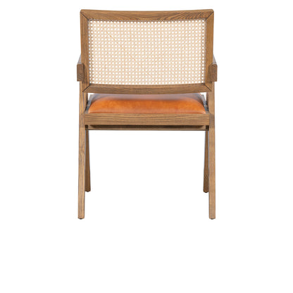 Douglas Leather Seat Dining Arm Chair - Chapin Furniture