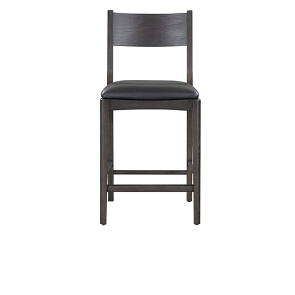 Rooney Leather/Wood Counter Stool - Chapin Furniture