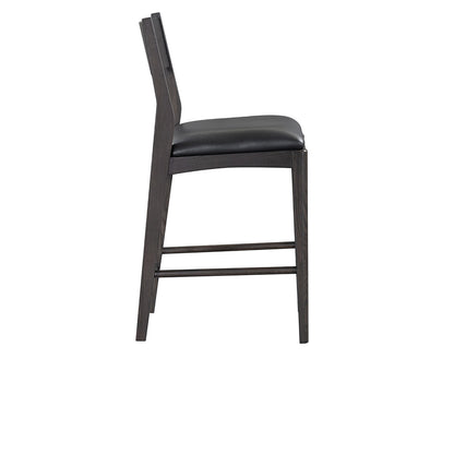 Rooney Leather/Wood Counter Stool - Chapin Furniture