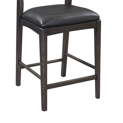 Rooney Leather/Wood Counter Stool - Chapin Furniture
