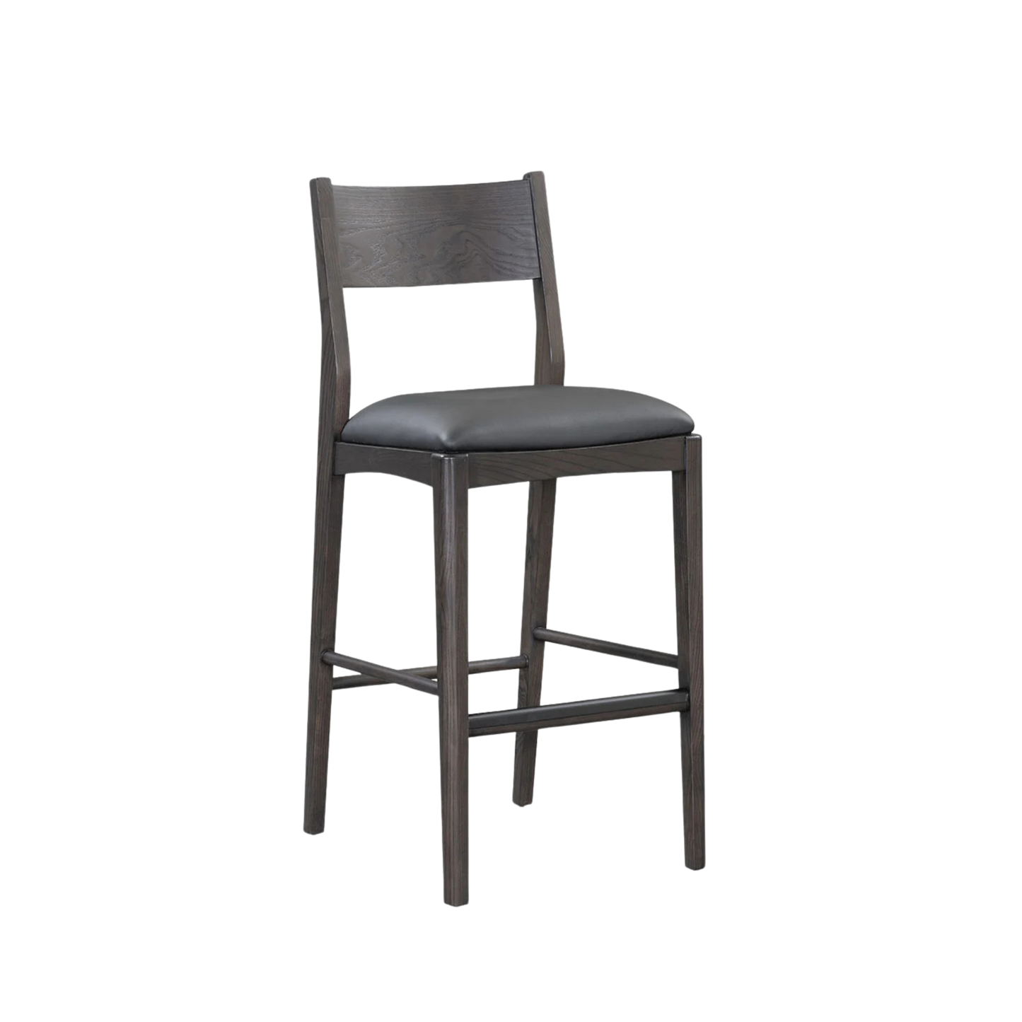 Rooney Leather/Wood Bar Stool - Chapin Furniture