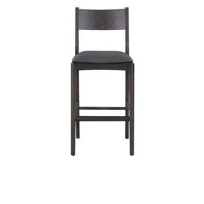 Rooney Leather/Wood Bar Stool - Chapin Furniture