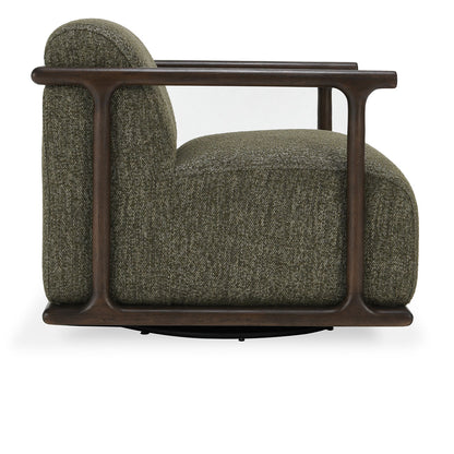 Lucia Swivel Accent Chair - Kale Green - Chapin Furniture