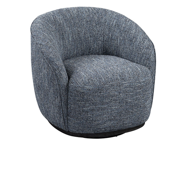 Andrea Swivel Accent Chair- Blue - Chapin Furniture