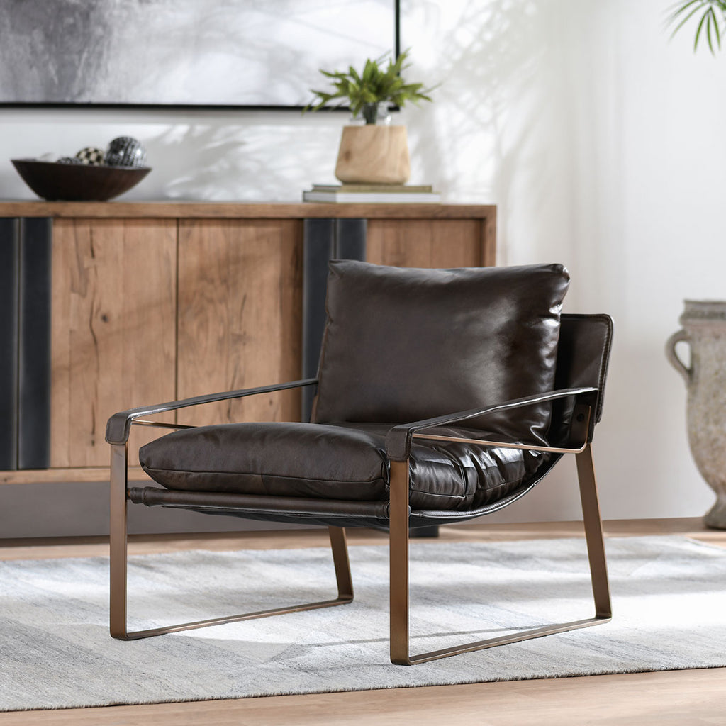 Morgan Accent Chair-Truffle Brown - Chapin Furniture