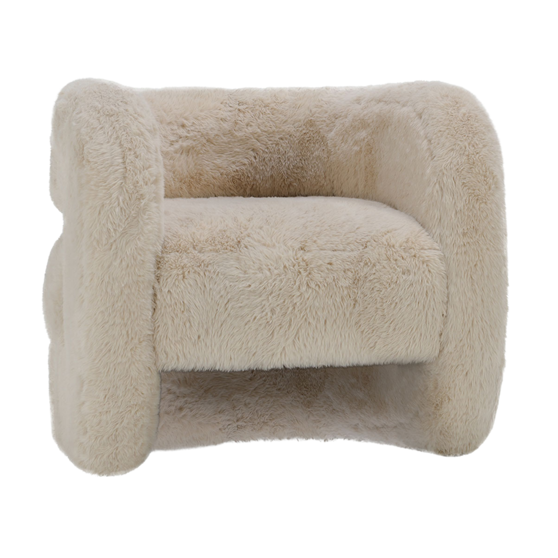 Teddy Plush Accent Chair - Beige - Chapin Furniture