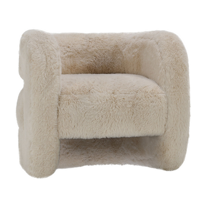 Teddy Plush Accent Chair - Beige - Chapin Furniture