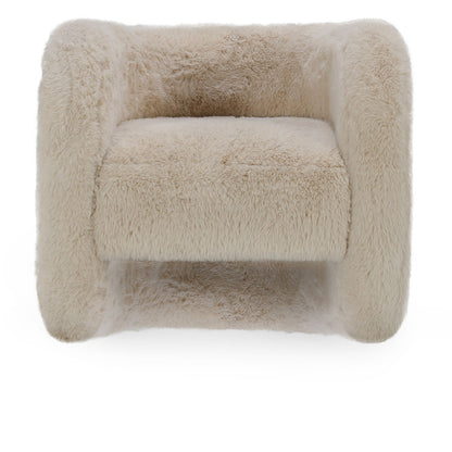 Teddy Plush Accent Chair - Beige - Chapin Furniture