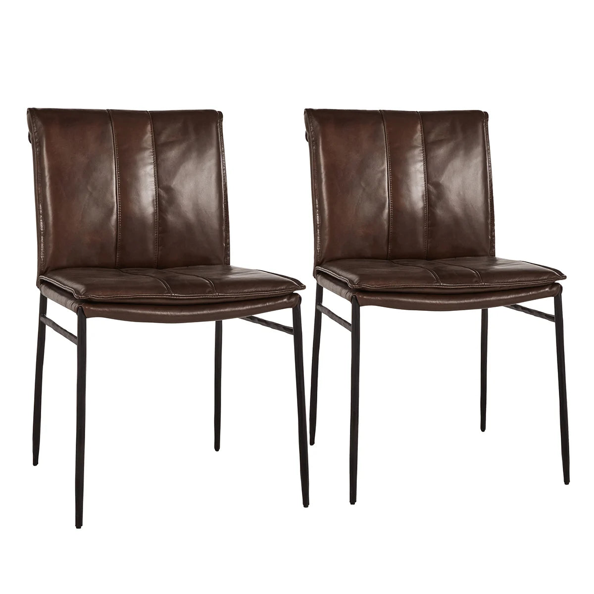 Mayer Dining Chair Brown- Set of 2 - Chapin Furniture