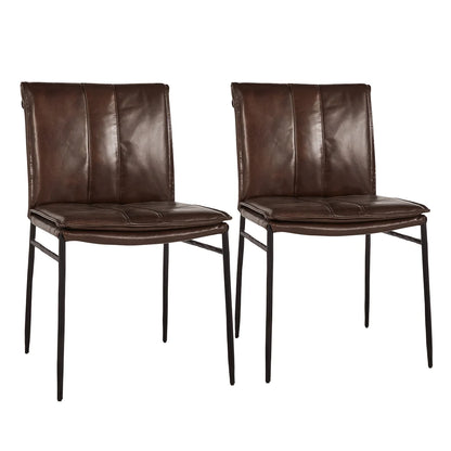 Mayer Dining Chair Brown- Set of 2 - Chapin Furniture