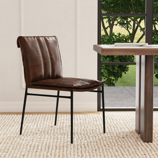 Mayer Dining Chair Brown- Set of 2 - Chapin Furniture