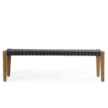 Orlando Oak 62" Bench - True Natural / Charcoal - Chapin Furniture