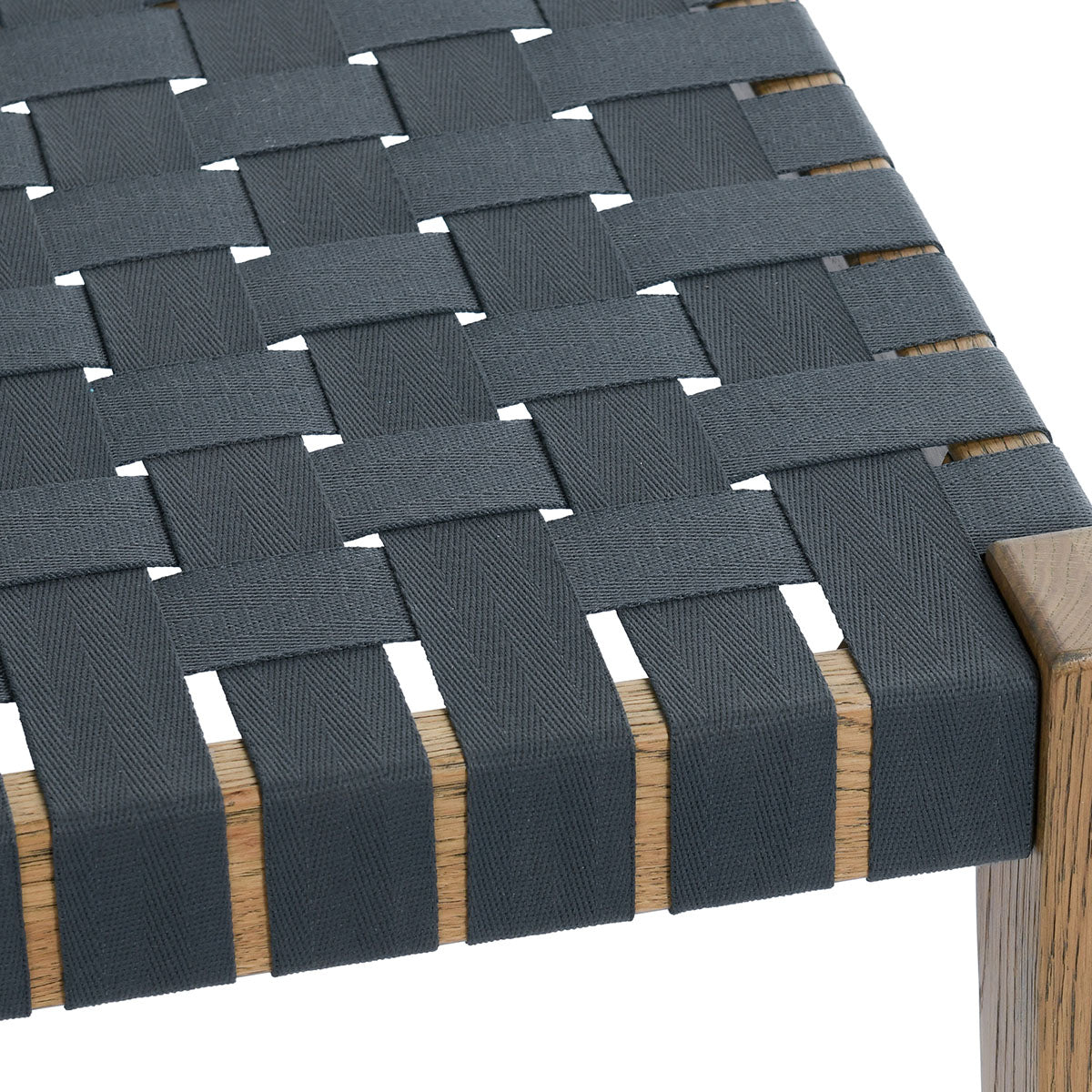 Orlando Oak 62" Bench - True Natural / Charcoal - Chapin Furniture