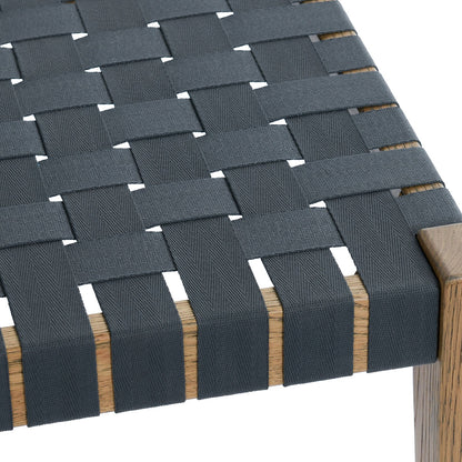 Orlando Oak 62" Bench - True Natural / Charcoal - Chapin Furniture