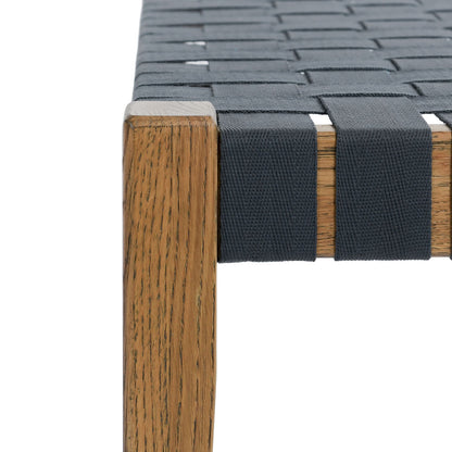 Orlando Oak 62" Bench - True Natural / Charcoal - Chapin Furniture