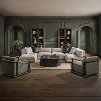 Adalynne Upholstered Sectional - Buttermilk