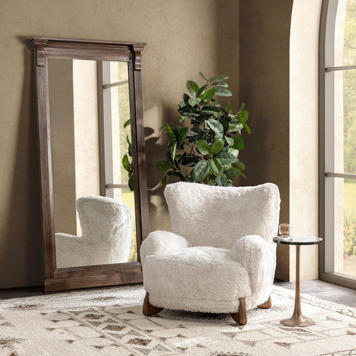Riya Vanilla Accent Chair