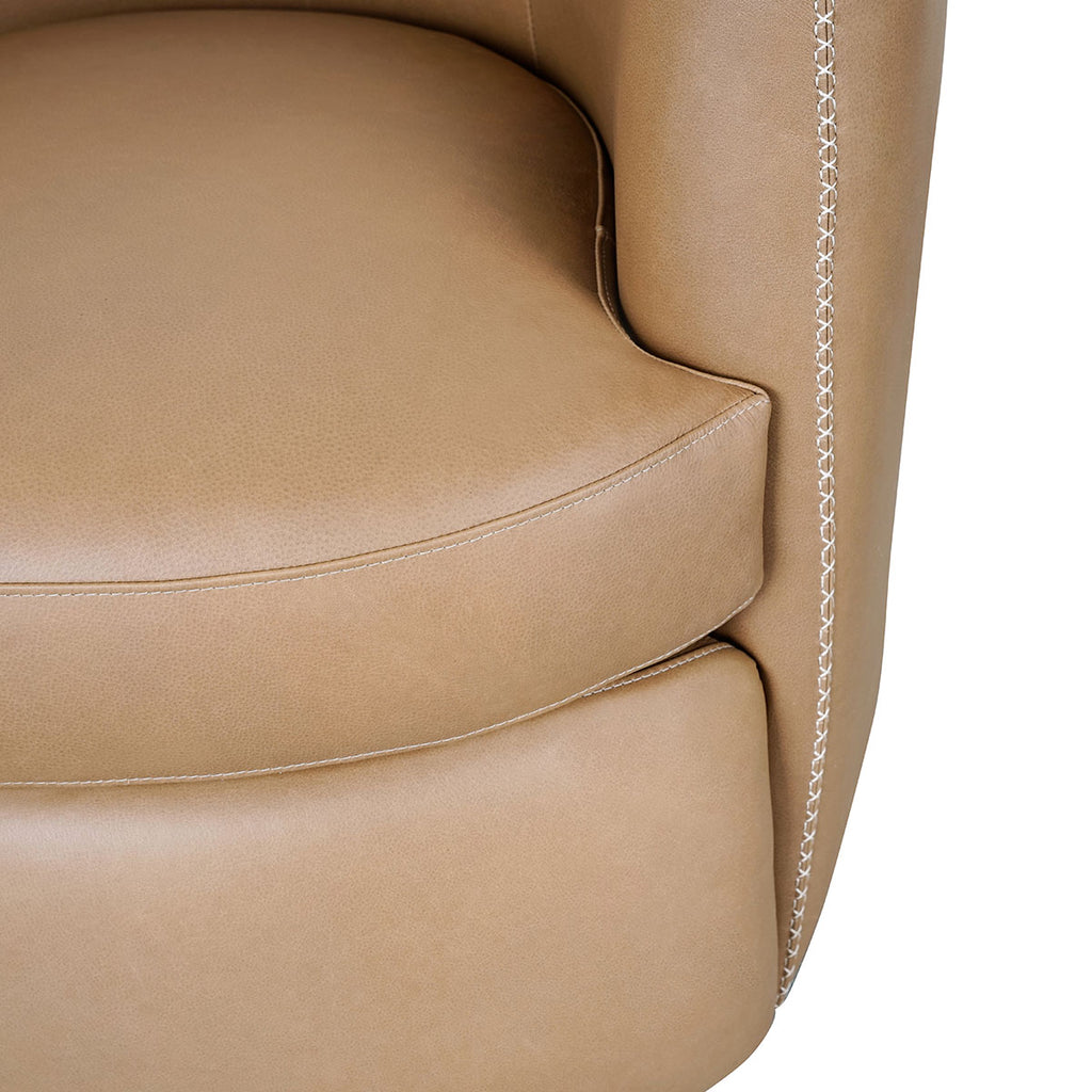 Bronson Swivel Accent Chair- Craft Brown - Chapin Furniture