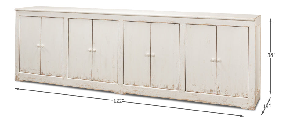 Eight Is Enough Sideboard- Whitewash - Chapin Furniture