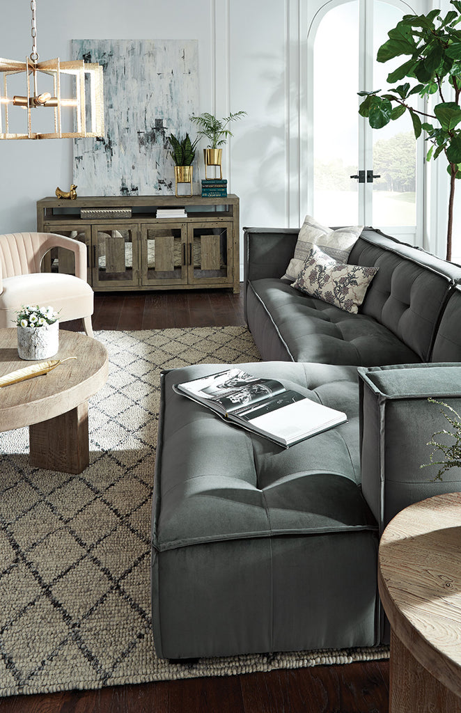 Element Sectional With Chaise- Smoke - Chapin Furniture