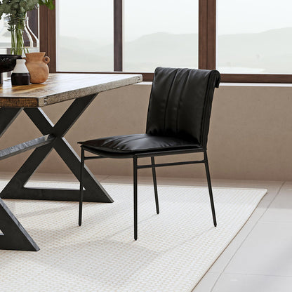 Mayer Dining Chair Black- Set of 2 - Chapin Furniture