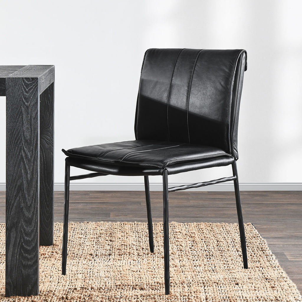 Mayer Dining Chair Black- Set of 2 - Chapin Furniture