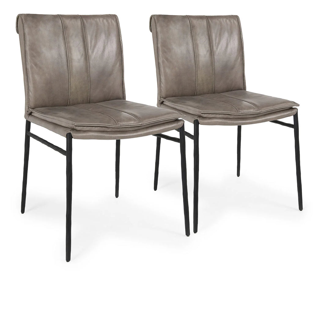 Mayer Dining Chair Gray- Set of 2 - Chapin Furniture
